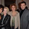 Chrystelle Labaude, Virginie Caliari, Olivia Lancelot et Franck Sémonin participent au cocktail pour fêter le 100e épisode de la série Section de recherches et le lancement de la diffusion de la 9e saison, à Paris, le 5 février 2015.