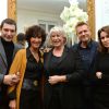 Franck Sémonin, Chrystelle Labaude, Dominique Lancelot (scénariste, productrice, créatrice), Xavier Deluc et Valérie Kaprisky participent au cocktail pour fêter le 100e épisode de la série Section de recherches et le lancement de la diffusion de la 9e saison, à Paris, le 5 février 2015.
