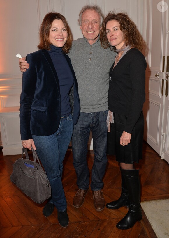 Alexandra Kazan, François Bernheim et Sylvie Loeillet participent au cocktail pour fêter le 100e épisode de la série Section de recherches et le lancement de la diffusion de la 9e saison, à Paris, le 5 février 2015.
