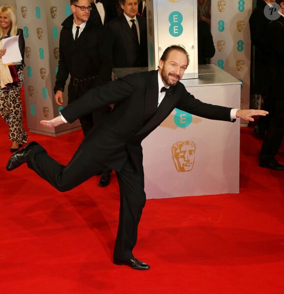 Ralph Fiennes lors des EE British Academy Film Awards au Royal Opera House, Londres, le 8 février 2015.