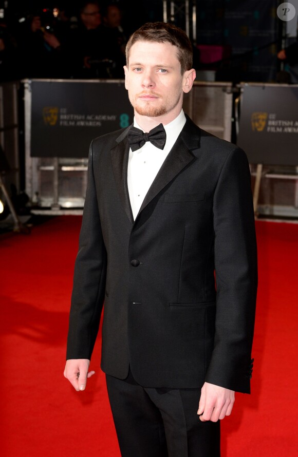Jack O'Connell lors des EE British Academy Film Awards au Royal Opera House, Londres, le 8 février 2015.