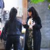 Kim Kardashian fait du shopping dans la boutique Trico Field à SoHo. New York, le 9 février 2015.