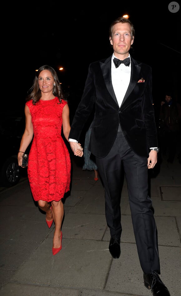 Pippa Middleton et son compagnon Nico Jackson lors de la soirée de la British Heart Foundation, le Roll Out The Red Ball au Park Lane Hotel de Piccadilly à Londres, le 10 février 2015