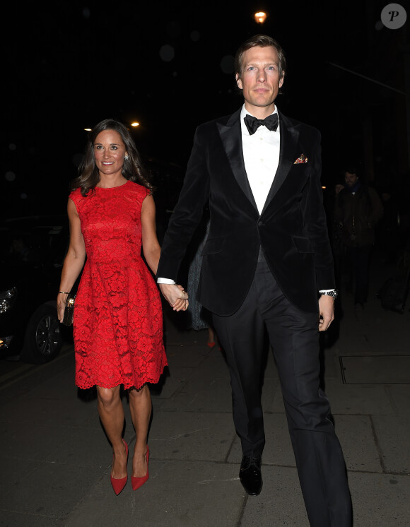 Pippa Middleton et son compagnon Nico Jackson lors de la soirée de la British Heart Foundation, le Roll Out The Red Ball au Park Lane Hotel de Piccadilly à Londres, le 10 février 2015