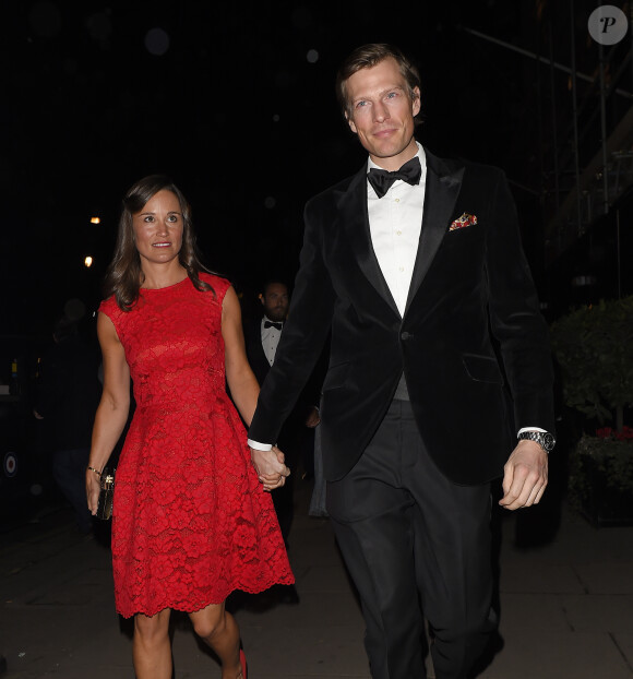 Pippa Middleton et son compagnon Nico Jackson lors de la soirée de la British Heart Foundation, le Roll Out The Red Ball au Park Lane Hotel de Piccadilly à Londres, le 10 février 2015