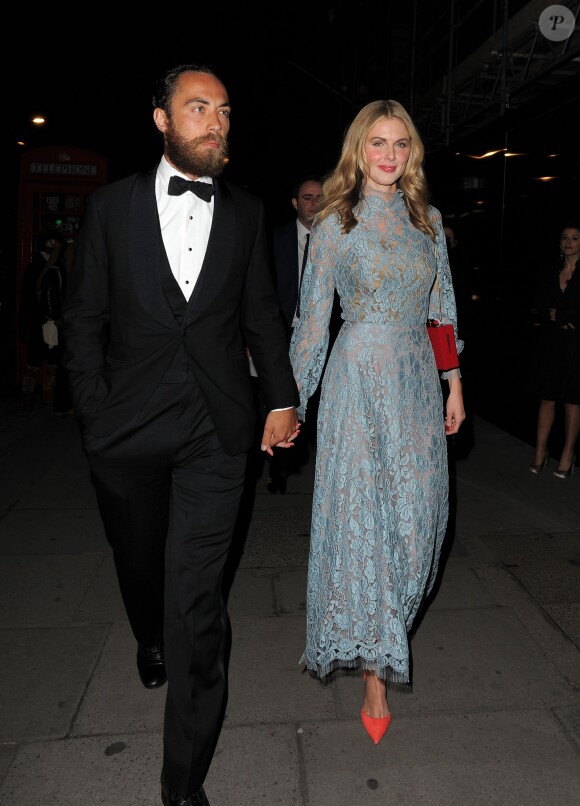 James Middleton et sa petite amie Donna Air lors de la soirée de la British Heart Foundation, le Roll Out The Red Ball au Park Lane Hotel de Piccadilly à Londres, le 10 février 2015