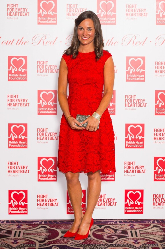 Pippa Middleton lors de la soirée de la British Heart Foundation, le Roll Out The Red Ball au Park Lane Hotel de Piccadilly à Londres, le 10 février 2015