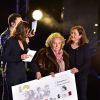 Sandrine Quétier, Bernadette Chirac et Anne Barrère - Concert de l'opération "Pièces Jaunes 2015" au Carré Belle-Feuille à Boulogne-Billancourt le 11 février 2015.