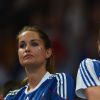 Jeny Priez et Géraldine Pillet lors du match France - Suède à l'Olympic Park, à Londres, le 12 août 2012