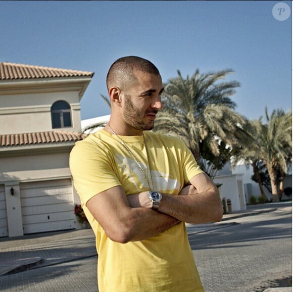 Karim Benzema - photo publiée sur son compte Instagram le 1er février 2015