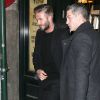 David Beckham et son épouse Victoria Beckham sont allés déjeuner au restaurant Balthazar à New York après le défilé VB le 15 féveier 2015 à New York
