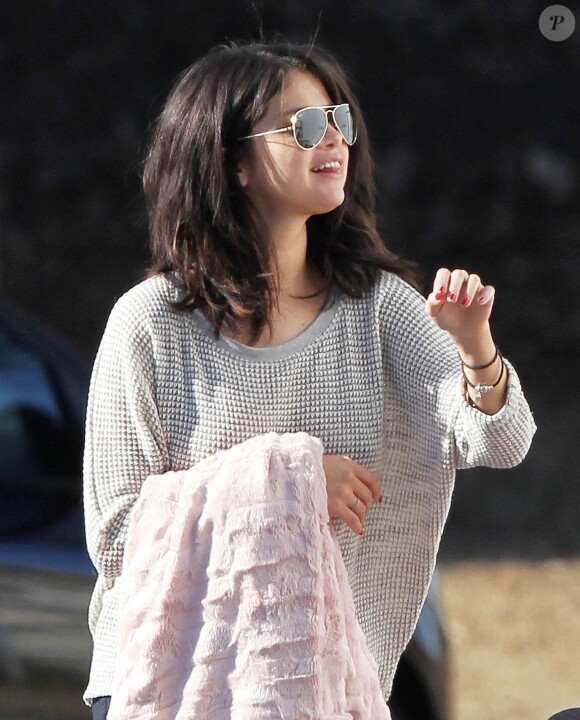Exclusif - Selena Gomez se rend à une réunion de pré-production pour le film "The Revised Fundamentals Of Caregiving" à Atlanta, le 22 janvier 2015