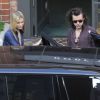 Exclusif - Harry Styles et sa compagne Nadine Leopold sont allés chez Frozen Yogurt à Beverly Hills, le 4 février 2015