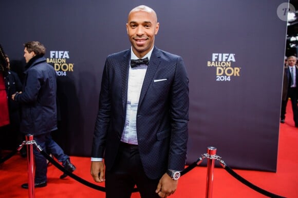 Thierry Henry lors de la soirée FIFA Ballon d'Or 2014 à Zurich, le 12 janvier 2015