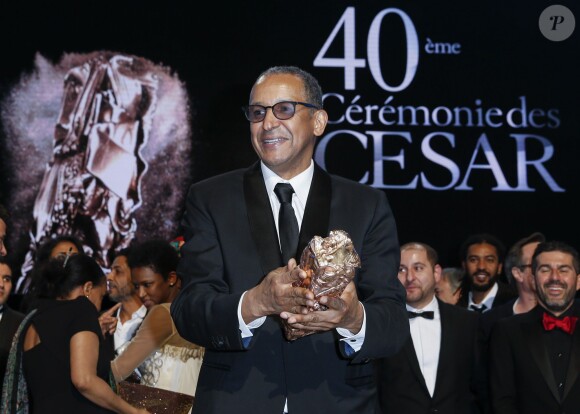 Abderrahmane Sissako (7 César dont Meilleur film et Meilleur réalisateur pour Timbuktu) - 40e cérémonie des César au théâtre du Châtelet à Paris, le 20 février 2015.