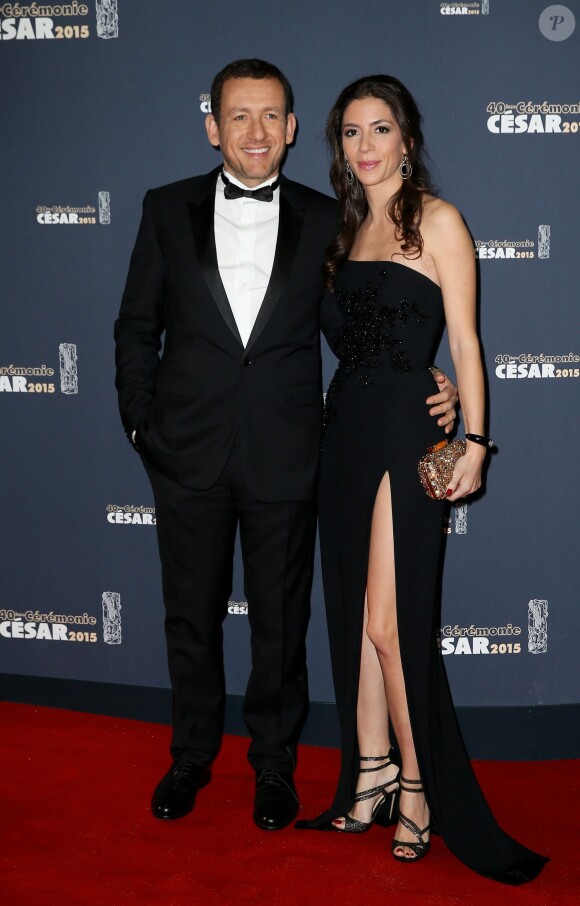 Dany Boon, président de cette édition, et sa femme Yaël - La 40ème cérémonie des César au théâtre du Châtelet à Paris le 20 février 2015