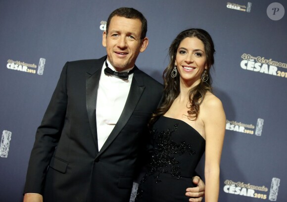 Dany Boon, président de cette édition, et sa femme Yaël - La 40ème cérémonie des César au théâtre du Châtelet à Paris le 20 février 2015