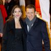 Dany Boon et sa femme Yaël - Dîner au Fouquet's lors de la 40e cérémonie des César à Paris le 20 février 2015.