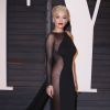 Rita Ora assiste à la soirée post-Oscars organisée par le magazine Vanity Fair au Wallis Annenberg Center. Beverly Hills, Los Angeles, le 22 février 2015.