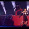 Madonna chante "Living For Love" durant la 35e cérémonie des Brit Awards, le 25 février 2015 à Londres.