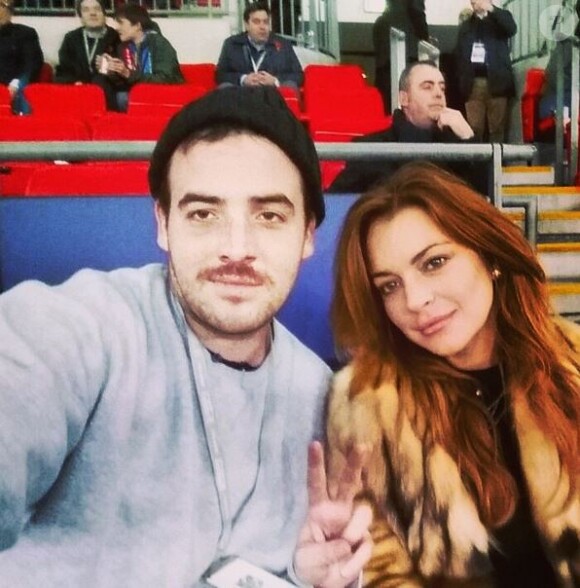 Michael et Lindsay Lohan, photo postée le 9 novembre 2014