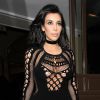 Kim Kardashian quitte son hôtel et se rend à l'O2 Arena, pour assister aux Brit Awards 2015. Londres, le 25 février 2015.