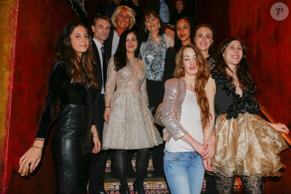 Juliette Besson et l'équipe du film "Que justice soit nôtre" - Soirée de lancement officielle du magazine Aestus "Fleurs de Rébellion" au Buddha-Bar à Paris, le 24 février 2015.