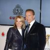 Heather Milligan et Arnold Schwarzenegger assistent à la 50e édition de la Goldene Kamera. Hambourg, le 27 février 2015.