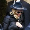 Madonna à la sortie de son hôtel, Le Meurice, à Paris le 2 mars 2015.