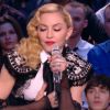Madonna évoque son album "Rebel Heart" dans Le Grand Journal de Canal+, le 2 mars 2015.
