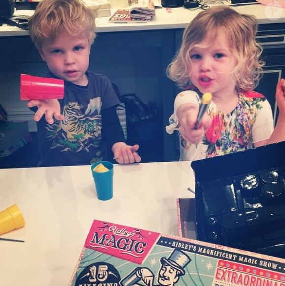Gideon Scott et Harper Grace, les enfants de Neil Patrick Harris sur Instagram le 13 octobre 2014