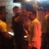 Le footballeur Gerard Piqué s'en prend à des policiers le 12 octobre 2014 à Barcelone