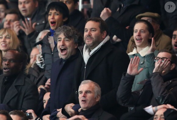 Bruce Toussaint - People au quart de finale de la Coupe de France de football entre le PSG et l'AS Monaco (2-0) au Parc des Princes à Paris le 4 mars 2015.