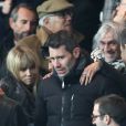  Sonia Rolland et son mari Jalil Lespert - People au quart de finale de la Coupe de France de football entre le PSG et l'AS Monaco (2-0) au Parc des Princes &agrave; Paris le 4 mars 2015. 