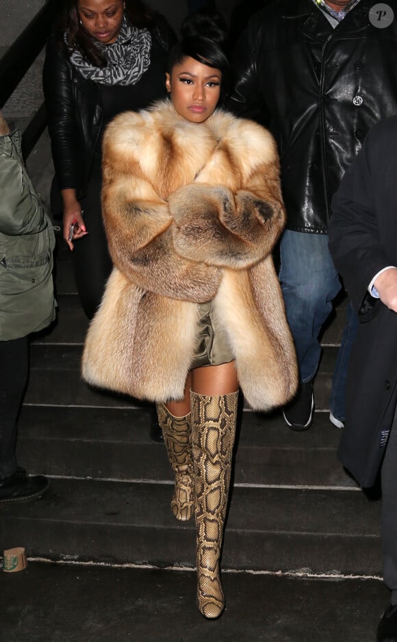 Nicki Minaj lors du déilé Marc Jacobs lors de la fashion week à New York le 19 février 2015.  