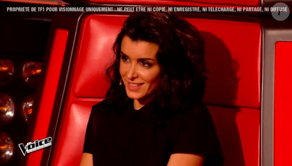 Manon Palmer face à Davy dans The Voice 4, le 7 mars 2015 sur TF1.