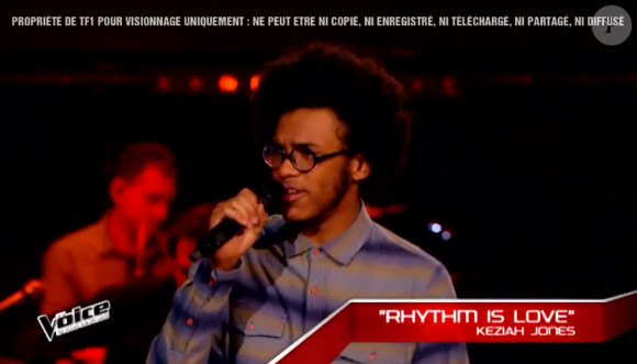 Alvy Zamé contre Julien dans The Voice 4, le 7 mars 2015 sur TF1.