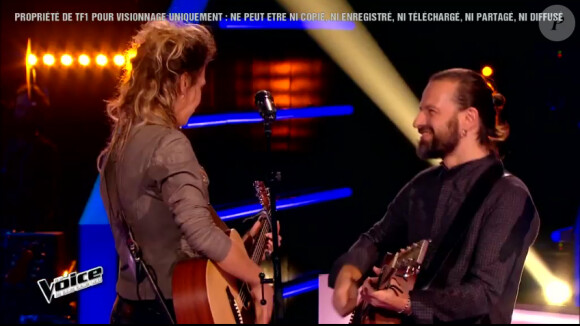 Les Fergessen contre Guilhem Valayé, le 7 mars 2015 dans The Voice 4 sur TF1.