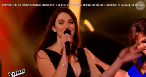 Trudy et Gaëlle Birgin dans The Voice 4, le 7 mars 2015 sur TF1.