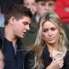 Steven Gerrard et sa femme Alex Curran à Liverpool, le 25 octobre 2009. 