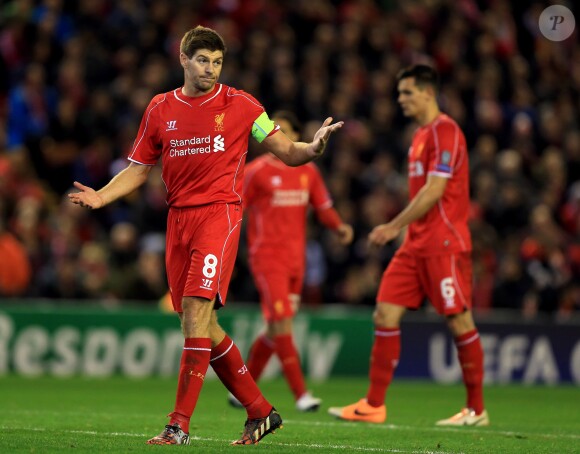 Steven Gerrard à Liverpool, le 22 octobre 2014. 