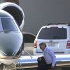 Exclusif - Harrison Ford monte à bord de son jet privé à Santa Monica, le 4 février 2015.