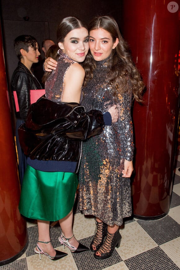 Hailee Steinfeld et Lorde - Aftershow Christian Dior lors de l'inauguration de la discothèque Les Bains Douches à Paris. Le 6 mars 2015. 