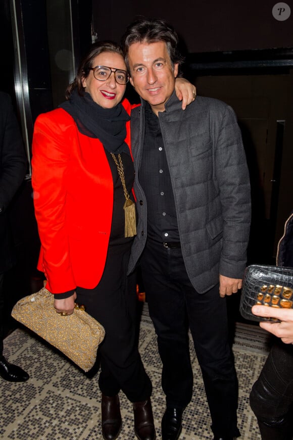 India Mahdavi et Cyrill Karaoglan - Aftershow Christian Dior lors de l'inauguration de la discothèque Les Bains Douches à Paris. Le 6 mars 2015.