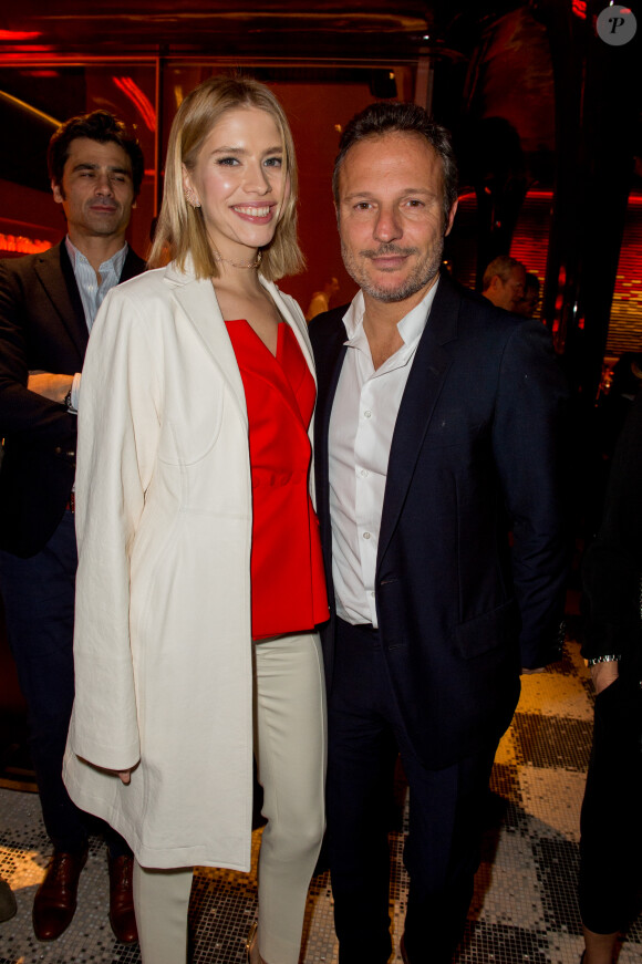 Elena Perminova et Olivier Bialobos - Aftershow Christian Dior lors de l'inauguration de la discothèque Les Bains Douches à Paris. Le 6 mars 2015.