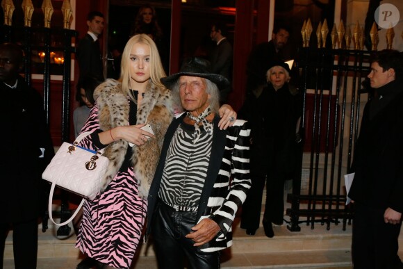 Exclusif - James Goldstein et sa compagne Ilona Guzarevich - Arrivées et sorties de l'aftershow Christian Dior lors de l'inauguration de la discothèque Les Bains Douches à Paris, le 6 mars 2015.