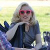 La popstar Gwen Stefani emmène ses fils Kingston, Zuma et Apollo à un match de football à Studio City le 7 mars 2015.