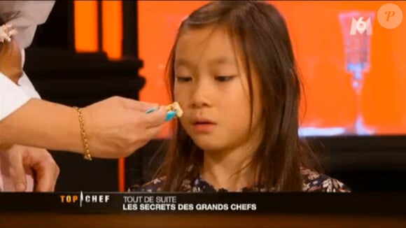 Charlotte, l'une des filles de Hélène Darroze, dans Top Chef 2015, le 9 mars 2015 sur M6.