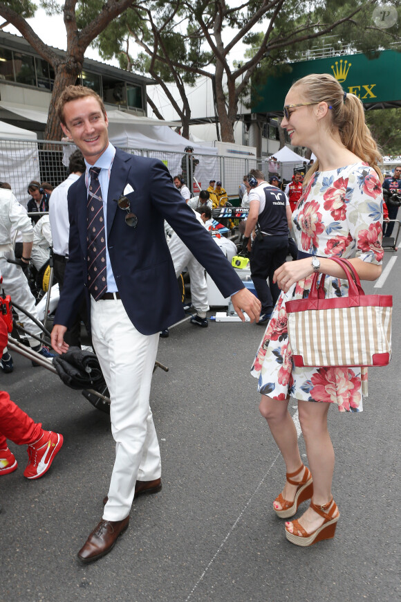 Pierre Casiraghi et Beatrice Borromeo au Grand Prix de Monaco en mai 2014