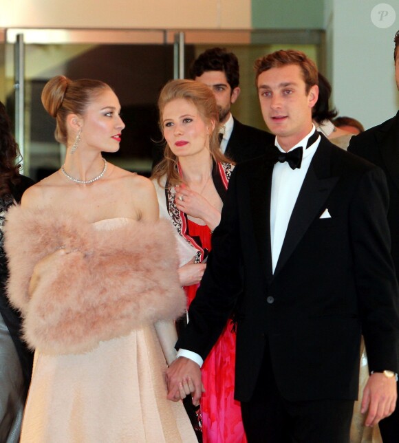 Pierre Casiraghi et Béatrice Borromeo au Bal de la Rose à Monaco, le 29 mars 2014.